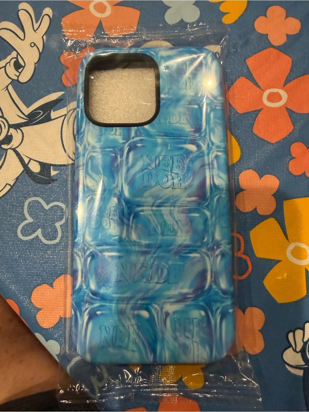 Blue Marble Textured Phone Case by